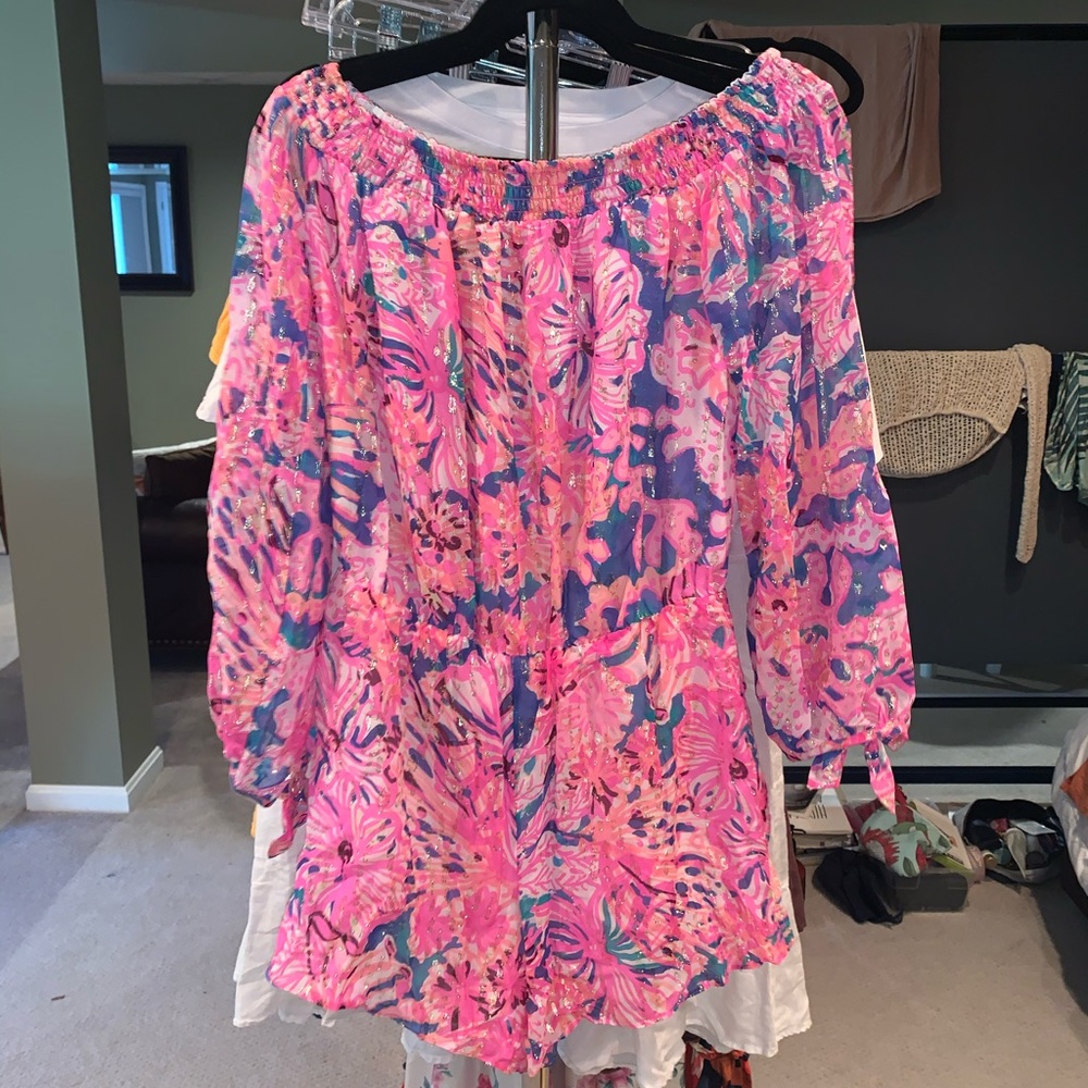 Lilly Pulitzer Myri Off the Shoulder Romper